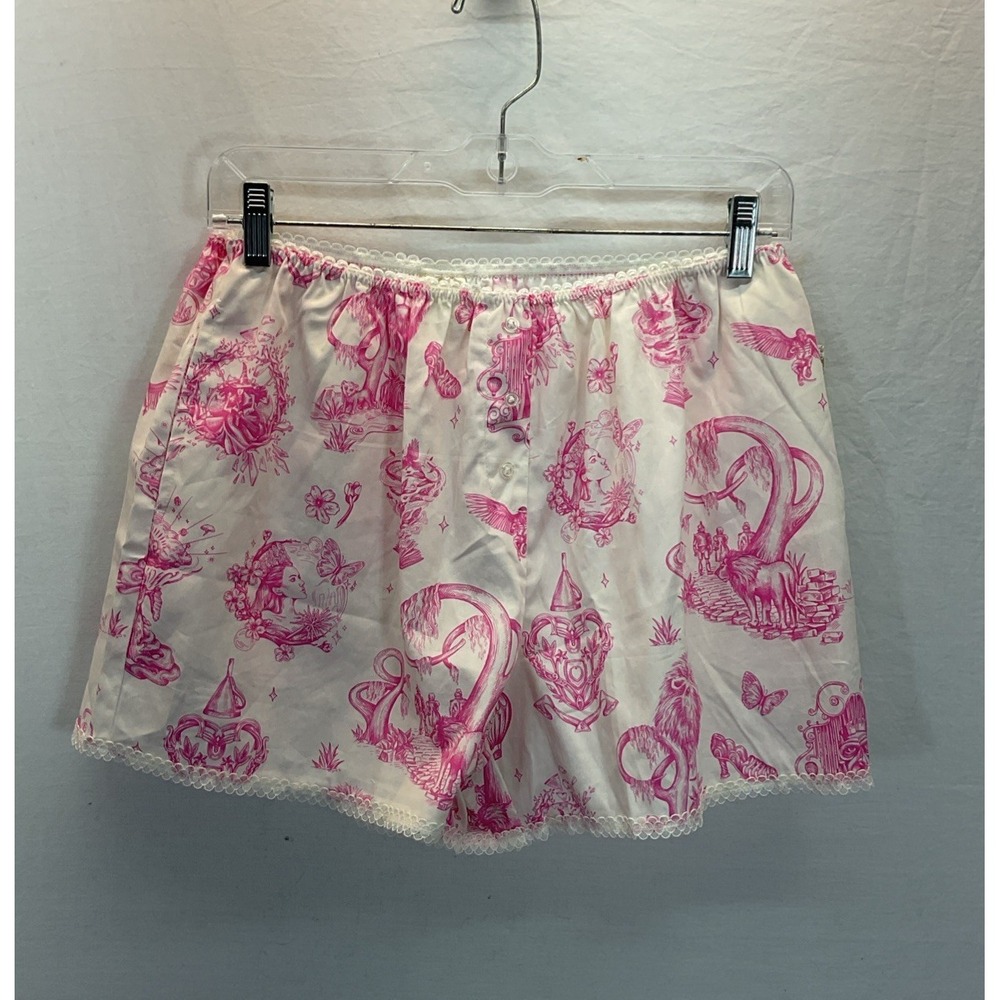 New Wicked x Katie Kime Women's Toile‎ Graphic Boxer Shorts M Wizard of Oz